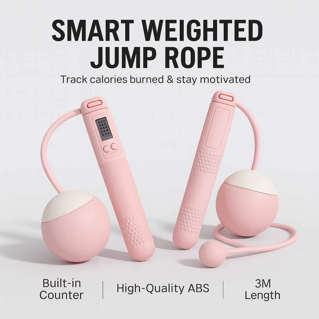 Smart Weighted Jump Rope with Electronic Counter