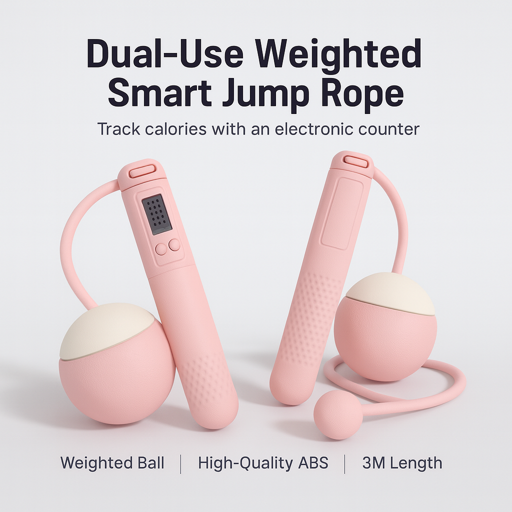 Smart Weighted Jump Rope with Electronic Counter